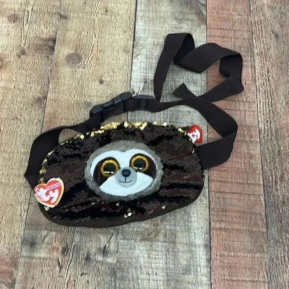 TY Dangler The Sloth Sequin Fannie Pack NWT - Picture 1 of 6